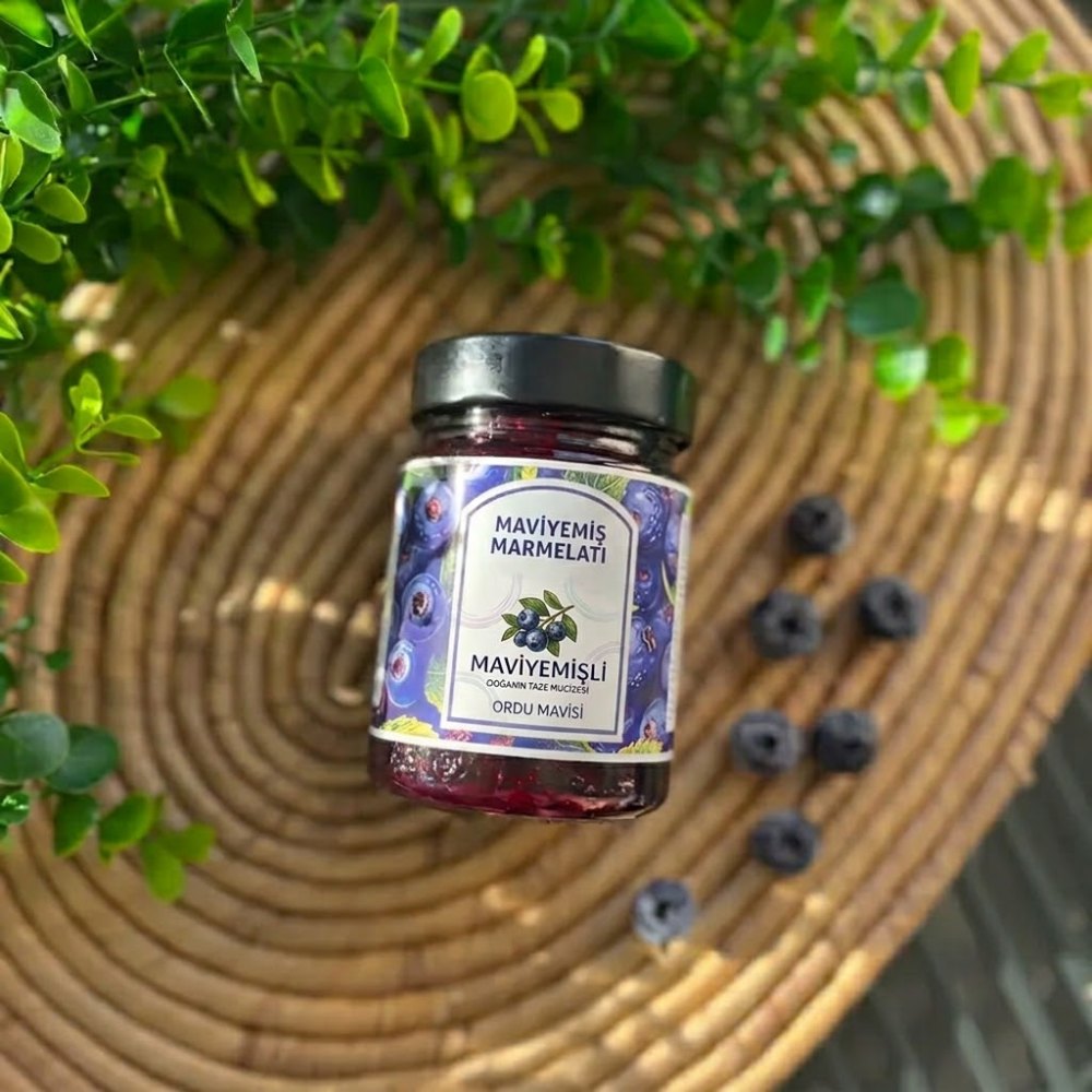Mavi Yemişli Doğal Yaban Mersini Marmelatı